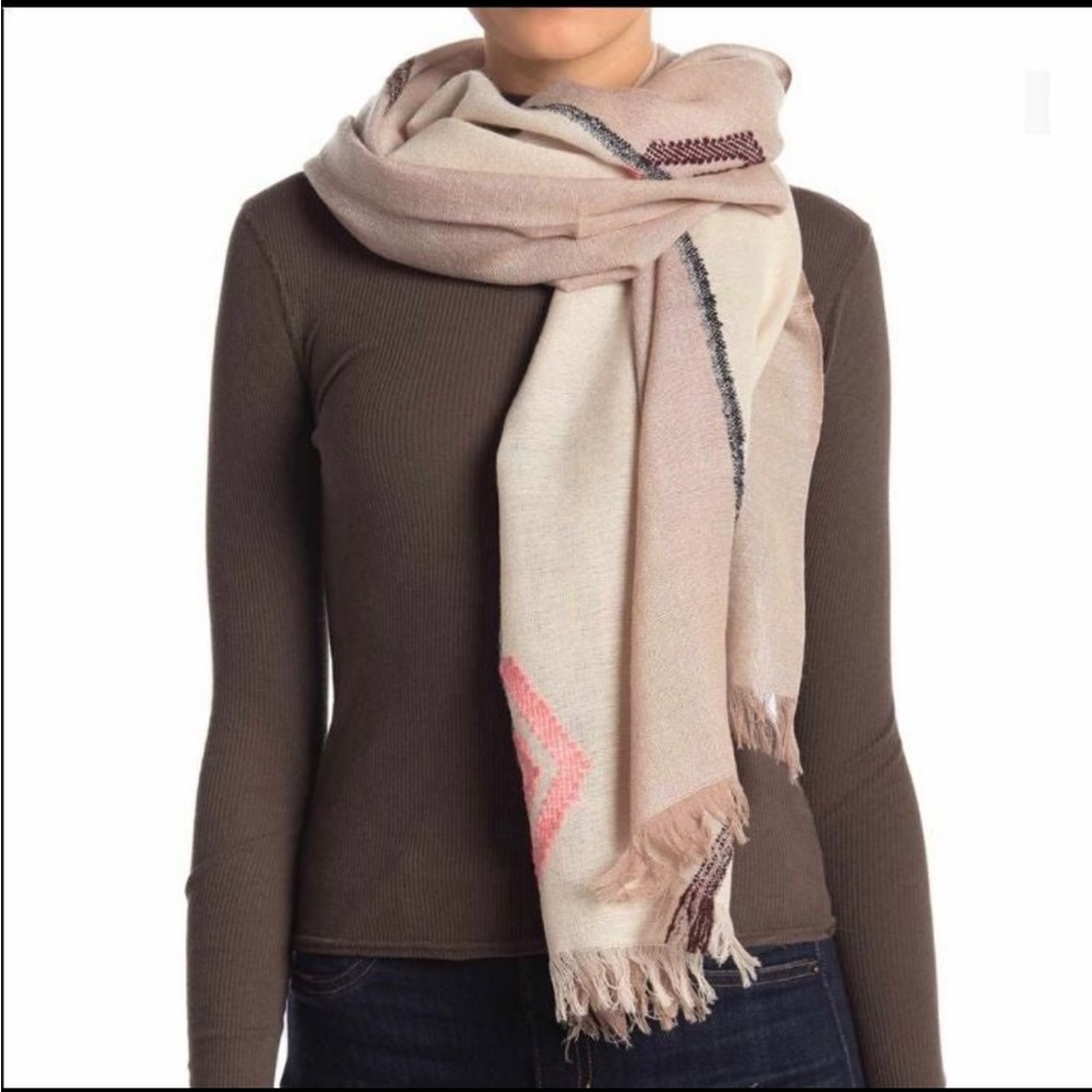 NWT! Madewell geo-texture scarf